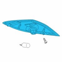 OEM 2004 Saturn Ion Lamp Asm, Front Side Marker Diagram - 22715666