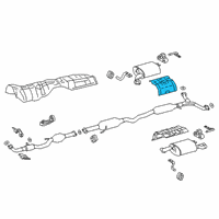 OEM Lexus ES350 INSULATOR Sub-Assembly Diagram - 58041-06020