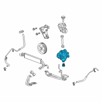 OEM Cadillac CTS Power Steering Pump Diagram - 20806165