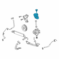 OEM 2009 Cadillac CTS Reservoir Asm-P/S Fluid Diagram - 22768353