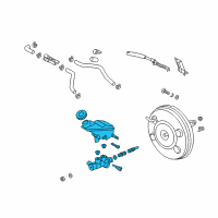 OEM 2016 Hyundai Santa Fe Cylinder Assembly-Brake Master Diagram - 58510-2W800