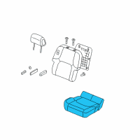 OEM 2009 Nissan Pathfinder Cushion Assy-Front Seat Diagram - 87300-ZS40A