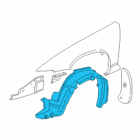 OEM 2004 Buick Regal Splash Shield Diagram - 10430449