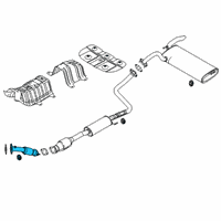 OEM 2022 Kia Soul Front Muffler Assembly Diagram - 28610K0500