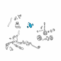 OEM 2008 Toyota Tundra Power Steering Pump Gasket Set Diagram - 04446-0C020