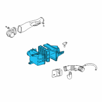 OEM 2000 Toyota Tacoma Air Cleaner Assembly Diagram - 17700-07060