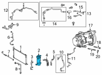 OEM 2021 Toyota RAV4 Prime Drier Diagram - 88470-42100