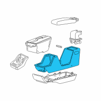 OEM 2001 Ford Explorer Sport Center Console Base Diagram - 1L5Z35045A36AAB