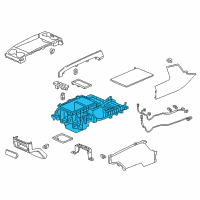 OEM 2019 Honda Odyssey Box Assy., Console *YR507L* (SHADOW BEIGE) Diagram - 83422-THR-A02ZB