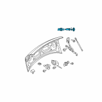 OEM 2006 Dodge Charger Cylinder-LIFTGATE Lock Diagram - 5139098AA