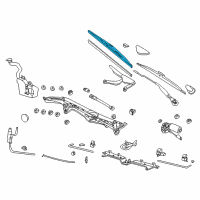 OEM 2001 BMW 750iL Right Wiper Blade Diagram - 61-61-8-203-954