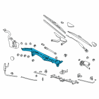 OEM 1999 BMW 740iL Wiper Console Diagram - 61-61-8-360-049