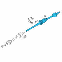 OEM 2014 Ford Special Service Police Sedan Axle Assembly Diagram - DG1Z-3B436-F