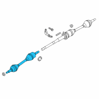 OEM 2014 Ford Taurus Axle Assembly Diagram - DG1Z-3B437-G