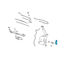 OEM 2005 Chevrolet Malibu Pump Asm-Windshield Washer Diagram - 21999831