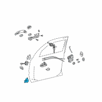 OEM Lexus Hinge Assy, Front Door, Lower RH Diagram - 68730-35031