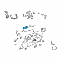 OEM 2020 Toyota Land Cruiser Cup Holder Diagram - 6699160040E1