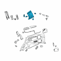 OEM Toyota Land Cruiser Rear Pillar Trim Diagram - 62471-60611-B1