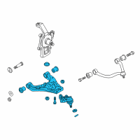 OEM 2009 Kia Sorento Arm Complete-Lower LH Diagram - 545103E100