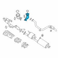 OEM 2018 Nissan Pathfinder Three Way Catalytic Converter Diagram - 208A2-9NF0A