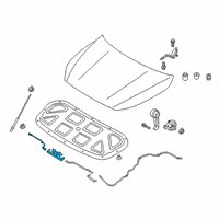 OEM 2022 Kia Forte Hood Latch Assembly Diagram - 81130M7000