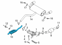 OEM 2020 Lincoln Corsair MUFFLER ASY - CENTRE AND REAR Diagram - LX6Z-5230-D