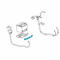 OEM 2009 Buick LaCrosse Retainer Asm-Battery Hold Down Diagram - 25844053