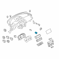 OEM 2009 Nissan Murano Switch Assy-Ignition Diagram - 25150-1AA0A