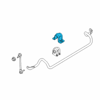 OEM 2006 Mercury Mountaineer Stabilizer Bar Bracket Diagram - 6L2Z-5486-AA