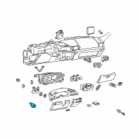 OEM 1994 Pontiac Firebird Switch Asm-Rear Compartment Lid Release Diagram - 10060578