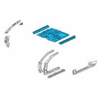 OEM 2006 Acura RSX Floor, Front Diagram - 65100-S6M-A50ZZ