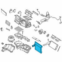 OEM Lincoln MKZ Evaporator Core Diagram - AH6Z-19860-A