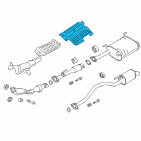 OEM Chevrolet City Express Heat Shield Diagram - 19316789