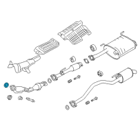 OEM 2017 Chevrolet City Express Converter & Pipe Seal Diagram - 19316303