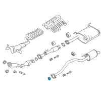 OEM 2017 Chevrolet City Express Center Pipe Seal Diagram - 19316302