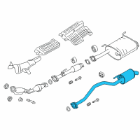 OEM 2017 Chevrolet City Express Rear Muffler Diagram - 19316292