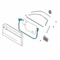 OEM 2006 Hyundai Tiburon Weatherstrip Assembly-Front Door Side LH Diagram - 82130-2C000