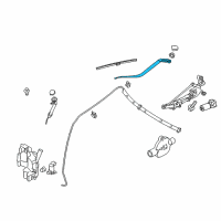 OEM 2015 Infiniti Q70 Window Wiper Arm Assembly No 1 Diagram - 28886-1MA0A