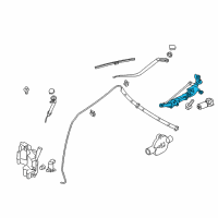 OEM 2013 Infiniti M35h Link Assembly WIPER Diagram - 28840-1MA1B