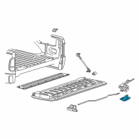 OEM Lincoln Handle Diagram - 5L3Z-9943400-AAB