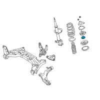 OEM 2002 Nissan Sentra Bearing-Strut Mounting Diagram - 54325-4Z000