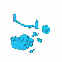 OEM 2000 Infiniti QX4 Lamp Assembly-Fog, RH Diagram - 26150-1W325