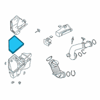 OEM 2020 BMW Z4 Air Filter Element Diagram - 13-71-8-635-102