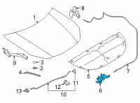 OEM Toyota GR86 Lock Assembly Diagram - SU003-09883