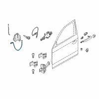 OEM 2019 BMW 440i xDrive Bowden Cable, Front Diagram - 51-21-7-281-604