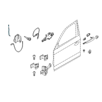 OEM BMW 428i Left Operating Rod Diagram - 51-21-7-281-601