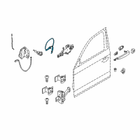 OEM 2016 BMW 428i Bowden.Cable, Outside Door Handle Front Diagram - 51-21-7-242-575