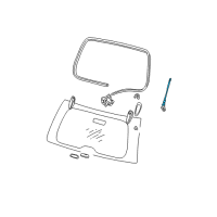 OEM 2003 Jeep Grand Cherokee Support-LIFTGATE Glass Diagram - 55136965AE