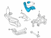 OEM 2022 Lexus NX350 Control Arm Diagram - 4877042050