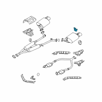 OEM 2016 Infiniti Q70 Mounting-Exhaust, Rubber Diagram - 20651-7W000